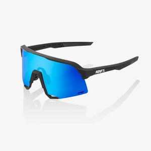 Gafas 100% S3 Mate Negra Lente Hiper Azul