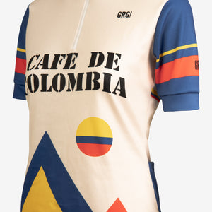 Jersey de Ciclismo KM200 RETRO Café de Colombia